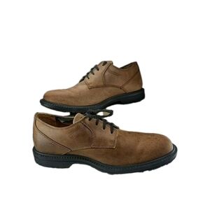 Timberland Oxford Dress Shoe Men Sz 9.5M Lace up Brn Leather Y2k Boho Retro[6C